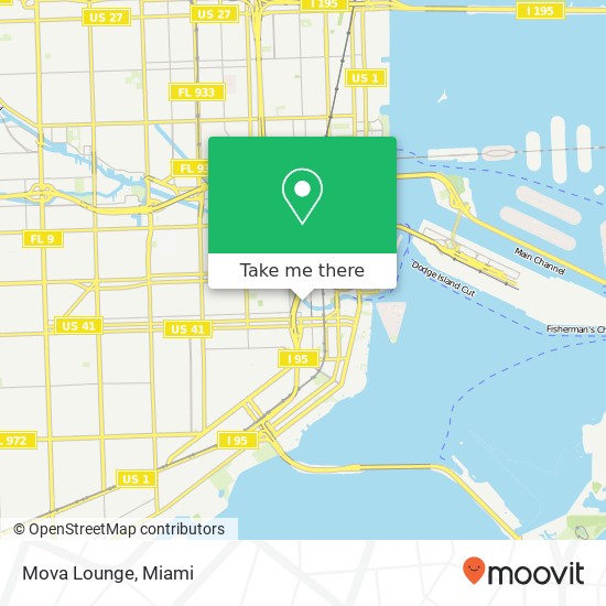 Mapa de Mova Lounge