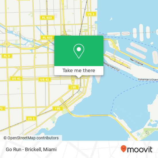 Mapa de Go Run - Brickell, 120 SW 8th St Miami, FL 33130