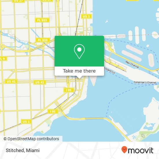 Mapa de Stitched, 701 S Miami Ave Miami, FL 33130
