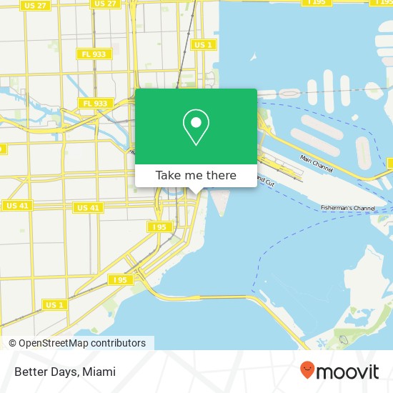 Mapa de Better Days, 75 SE 6th St Miami, FL 33131