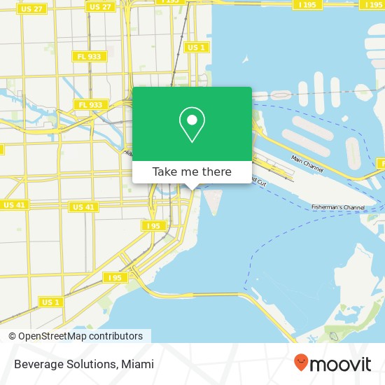 Mapa de Beverage Solutions, 444 Brickell Ave Miami, FL 33131