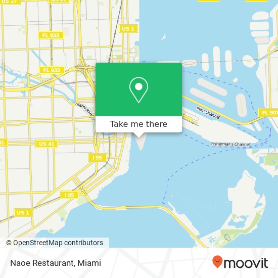 Naoe Restaurant, 661 Brickell Key Dr Miami, FL 33131 map