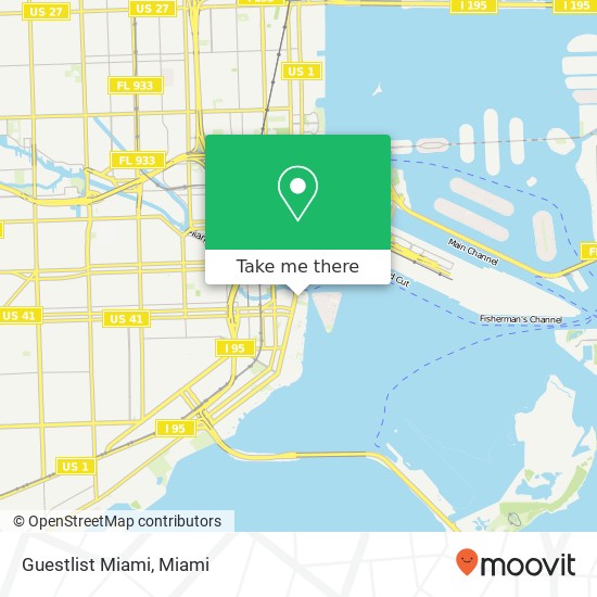 Guestlist Miami map