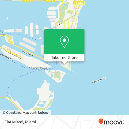 Flat Miami map