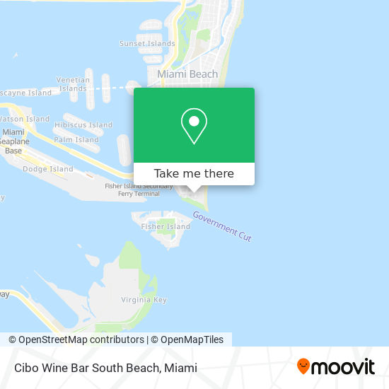 Cibo Wine Bar South Beach map