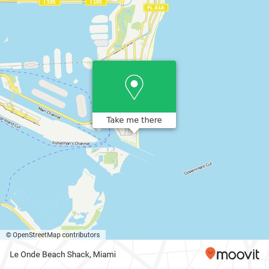 Le Onde Beach Shack, 1 S Pointe Dr Miami Beach, FL 33139 map