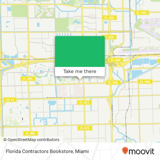Florida Contractors Bookstore map