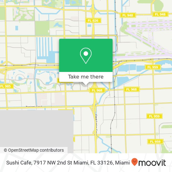 Sushi Cafe, 7917 NW 2nd St Miami, FL 33126 map