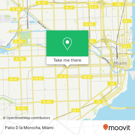 Mapa de Patio D la Morocha, 2175 SW 1st St Miami, FL 33135