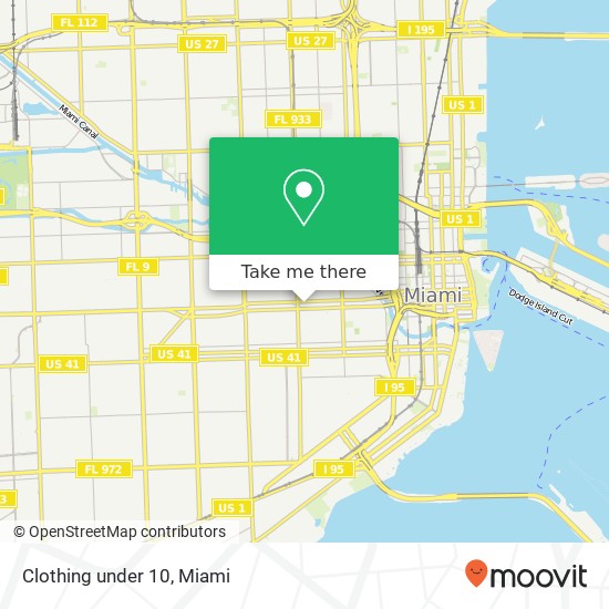 Clothing under 10, 1130 W Flagler St Miami, FL 33130 map