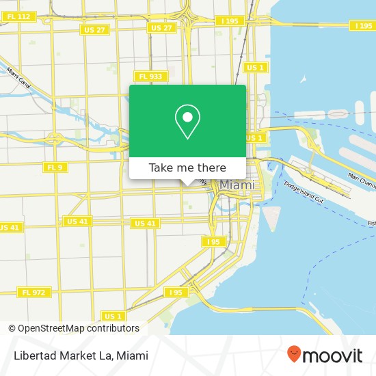 Mapa de Libertad Market La, 701 W Flagler St Miami, FL 33130