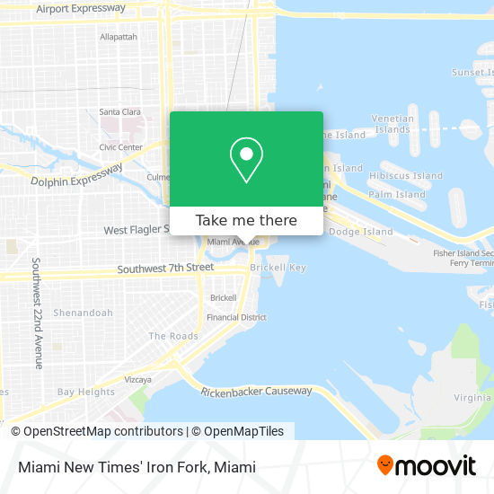 Miami New Times' Iron Fork map