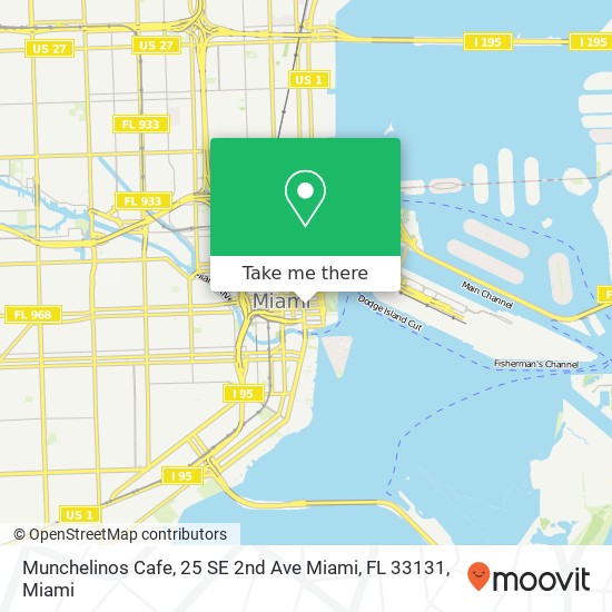 Munchelinos Cafe, 25 SE 2nd Ave Miami, FL 33131 map