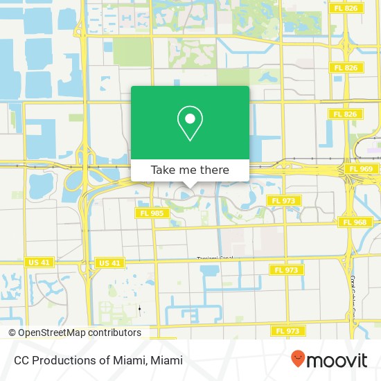 Mapa de CC Productions of Miami, 9980 NW 9th Street Cir Miami, FL 33172