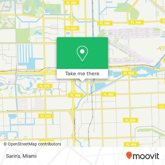 Mapa de Sarin's, 7350 NW 7th St Miami, FL 33126