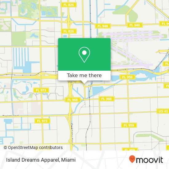 Mapa de Island Dreams Apparel, 777 Milam Dairy Rd Miami, FL 33126