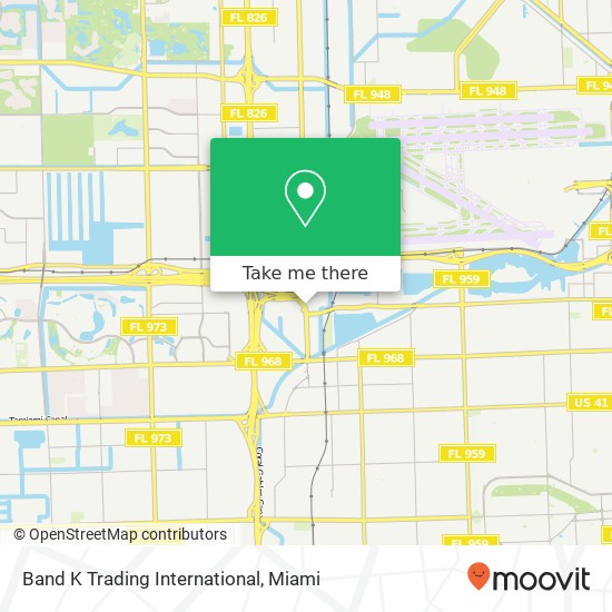 Mapa de Band K Trading International, 777 NW 72nd Ave Miami, FL 33126