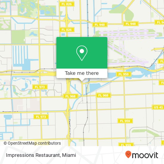 Mapa de Impressions Restaurant, 711 N.W. 72nd Avenue Miami, FL 33126