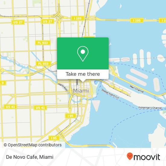 De Novo Cafe, 99 NE 4th St Miami, FL 33132 map