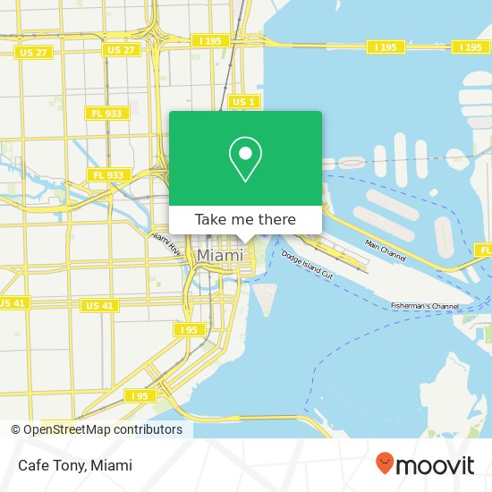 Cafe Tony, 192 NE 3rd Ave Miami, FL 33132 map