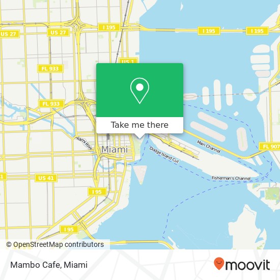 Mambo Cafe, 401 Biscayne Blvd Miami, FL 33132 map