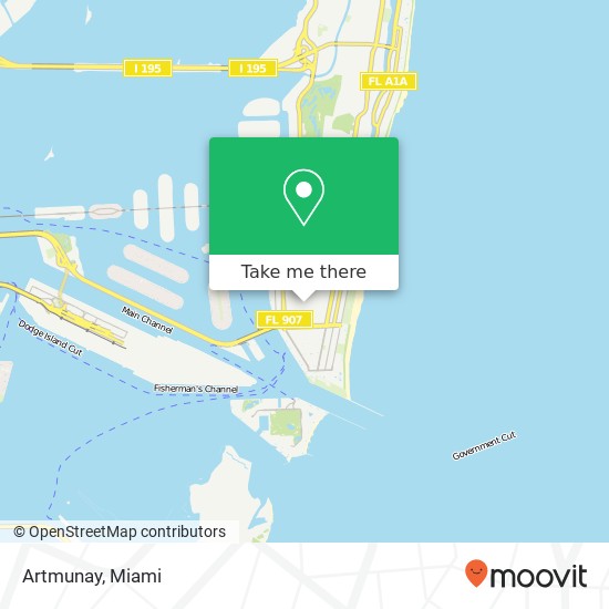 Mapa de Artmunay, Jefferson Ave Miami Beach, FL 33139