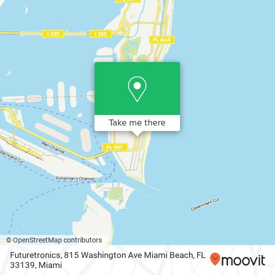 Futuretronics, 815 Washington Ave Miami Beach, FL 33139 map