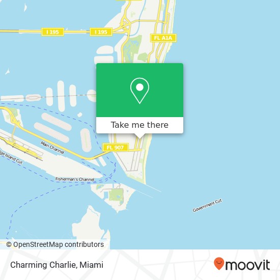 Mapa de Charming Charlie, 735 Collins Ave Miami Beach, FL 33139