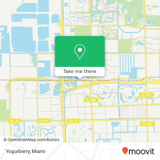 Mapa de Yogurberry, 11401 NW 12th St Sweetwater, FL 33172