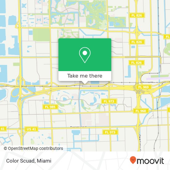 Mapa de Color Scuad, 9550 NW 12th St Doral, FL 33172
