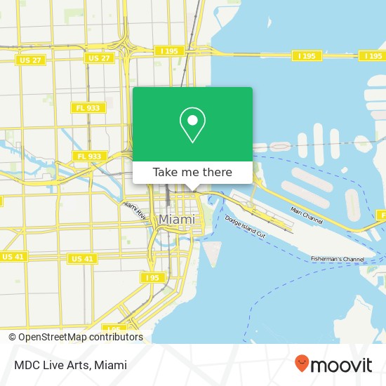 MDC Live Arts map