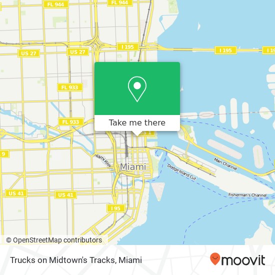 Mapa de Trucks on Midtown's Tracks, NE 1st Ave Miami, FL 33132