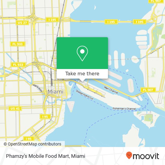 Phamzy's Mobile Food Mart, 1015 North America Way Miami, FL 33132 map