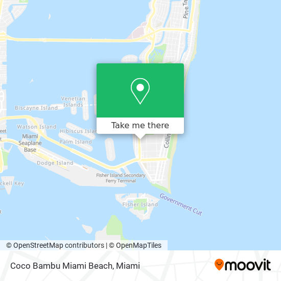 Mapa de Coco Bambu Miami Beach