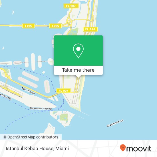 Mapa de Istanbul Kebab House, 209 11th St Miami Beach, FL 33139