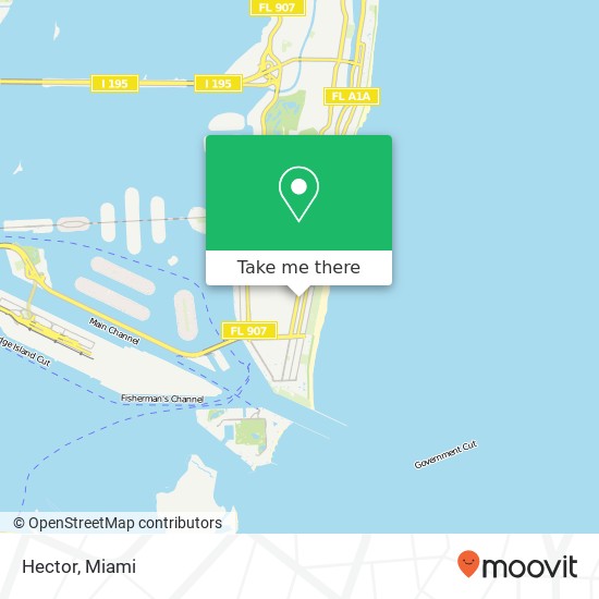 Mapa de Hector, 907 Washington Ave Miami Beach, FL 33139