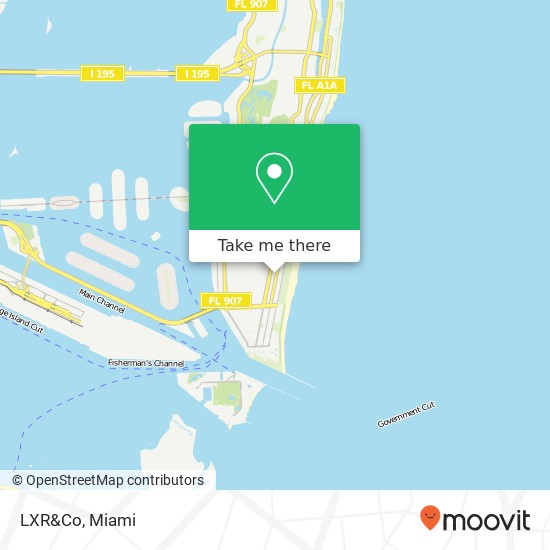 LXR&Co, 860 Collins Ave Miami Beach, FL 33139 map
