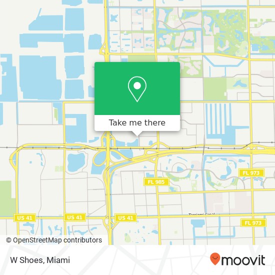 Mapa de W Shoes, 11401 NW 12th St Miami, FL 33172