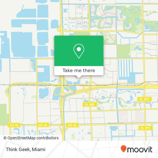 Mapa de Think Geek, 11401 NW 12th St Miami, FL 33172