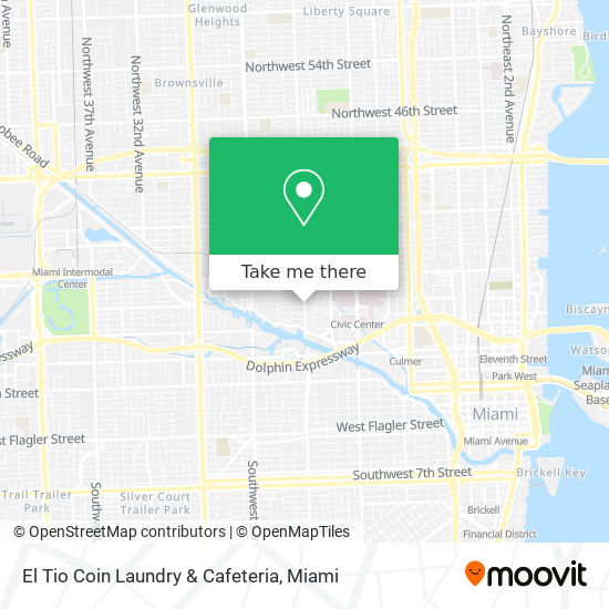 Mapa de El Tio Coin Laundry & Cafeteria