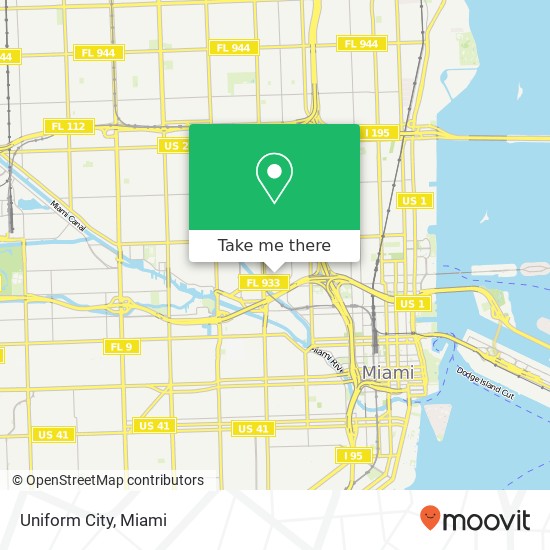 Mapa de Uniform City, 1140 NW 16th St Miami, FL 33136