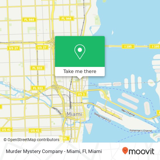 Mapa de Murder Mystery Company - Miami, Fl