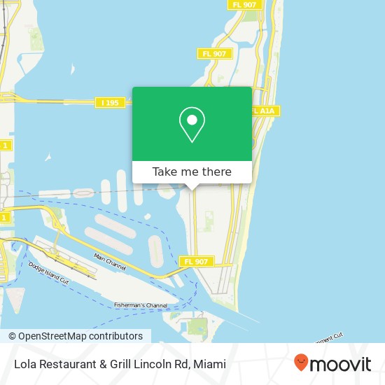 Lola Restaurant & Grill Lincoln Rd, 1223 Lincoln Rd Miami Beach, FL 33139 map