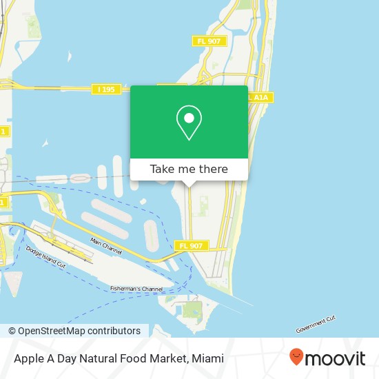 Apple A Day Natural Food Market, 1534 Alton Rd Miami Beach, FL 33139 map