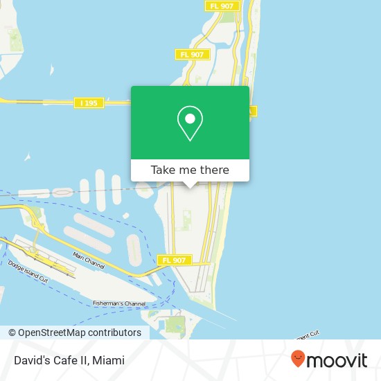 Mapa de David's Cafe II, 1654 Meridian Ave Miami Beach, FL 33139