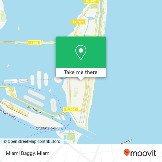 Mapa de Miami Baggy, 618 Lincoln Rd Miami Beach, FL 33139