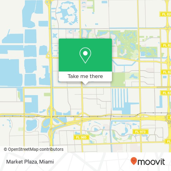 Mapa de Market Plaza, 10540 NW 26th St Doral, FL 33172