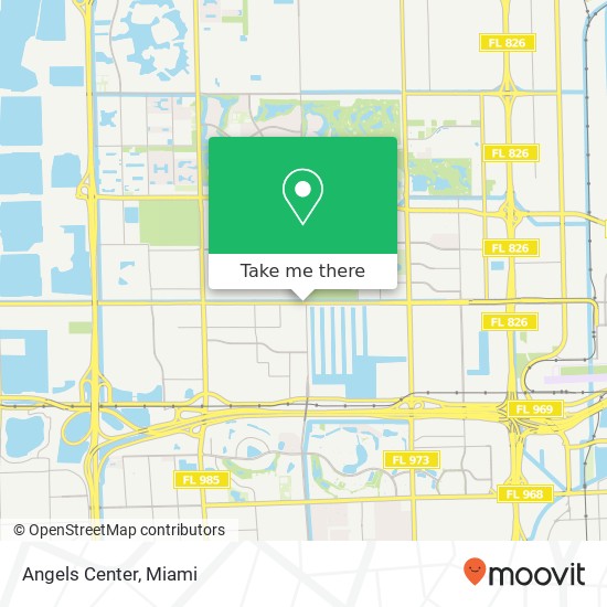 Mapa de Angels Center, 9700 NW 25th St Doral, FL 33172