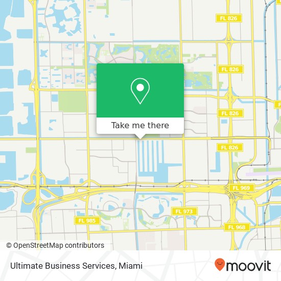 Mapa de Ultimate Business Services, 9600 NW 25th St Doral, FL 33172