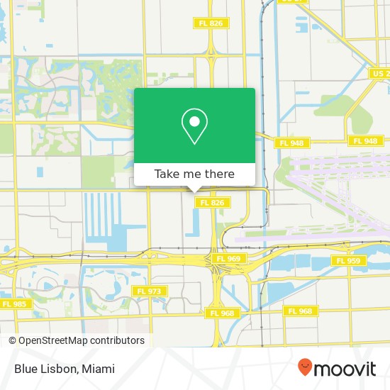 Mapa de Blue Lisbon, 7910 NW 25th St Doral, FL 33122